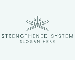 Legal Law Firm Sword logo design