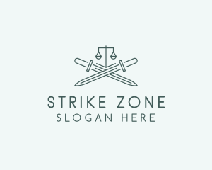 Legal Law Firm Sword logo design