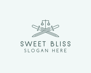 Legal Law Firm Sword logo design