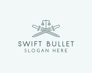 Legal Law Firm Sword logo design