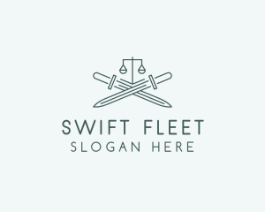 Legal Law Firm Sword logo design