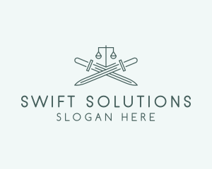 Legal Law Firm Sword logo design