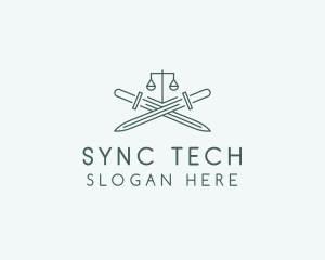 Legal Law Firm Sword logo design