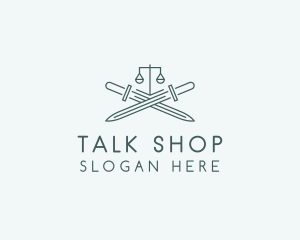 Legal Law Firm Sword logo design