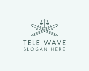 Legal Law Firm Sword logo design