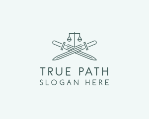 Legal Law Firm Sword logo design