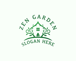 Greenhouse Gardening Shovel logo design