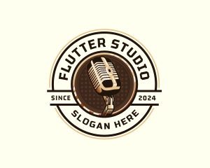 Media Microphone Studio logo design