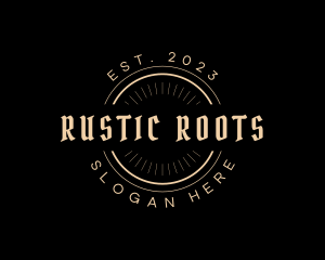 Simple Rustic Business logo design