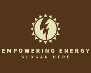 Solar Lightning Energy logo design