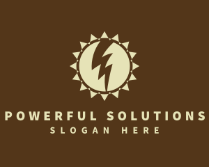 Solar Lightning Energy logo design