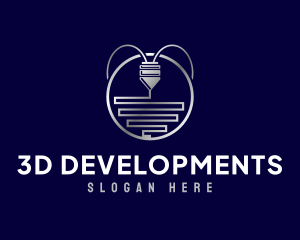 3D Printer Machine logo