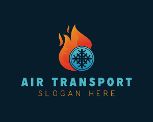 Fire Snow Airconditioning logo design