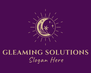 Moon Magic Shine logo design