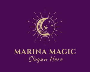 Moon Magic Shine logo design