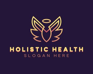 Holistic Angel Wings logo design