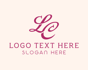 Fashion Letter LC Monogram logo