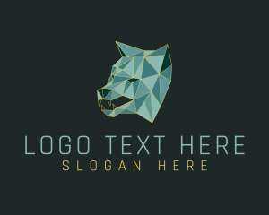 Geometric Wolf Beast logo