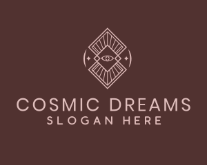 Boho Eye Cosmic logo design