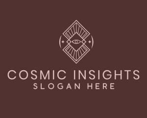 Boho Eye Cosmic logo design