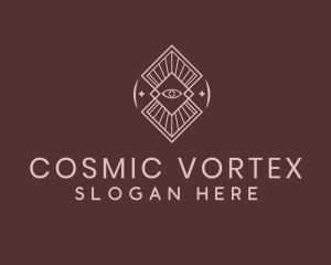 Boho Eye Cosmic logo design