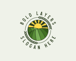 Wheat Land Farm logo design