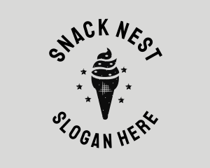 Ice Cream Dessert logo design