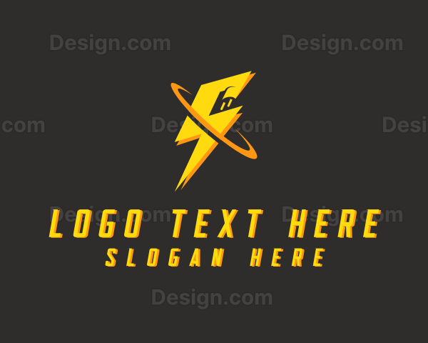 Flash Plug Electrical Power Logo