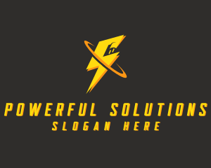 Flash Plug Electrical Power logo design