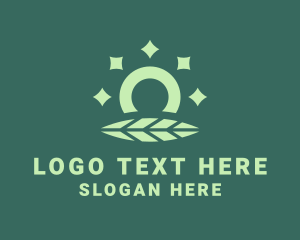 Ring - Leaf Shiny Ring logo design