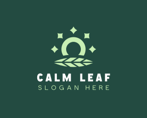 Leaf Shiny Ring logo design