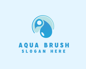 Hygiene Cleaning Water Droplet logo design