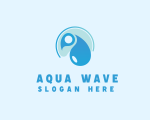 Hygiene Cleaning Water Droplet logo design