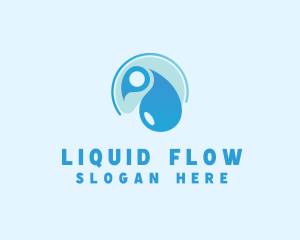 Hygiene Cleaning Water Droplet logo design