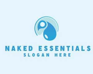 Hygiene Cleaning Water Droplet logo design