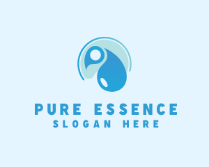 Hygiene Cleaning Water Droplet logo design