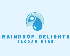 Hygiene Cleaning Water Droplet logo design