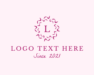 Confetti Ribbon Decoration Boutique Logo