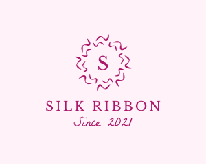 Confetti Ribbon Decoration Boutique logo design