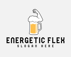 Muscle Beer Foam logo design