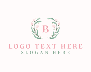 Elegant Watercolor Flower logo