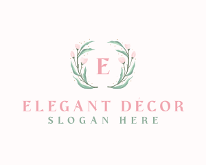 Elegant Watercolor Flower logo design