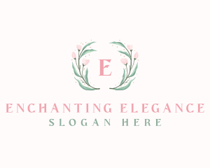 Elegant Watercolor Flower logo design