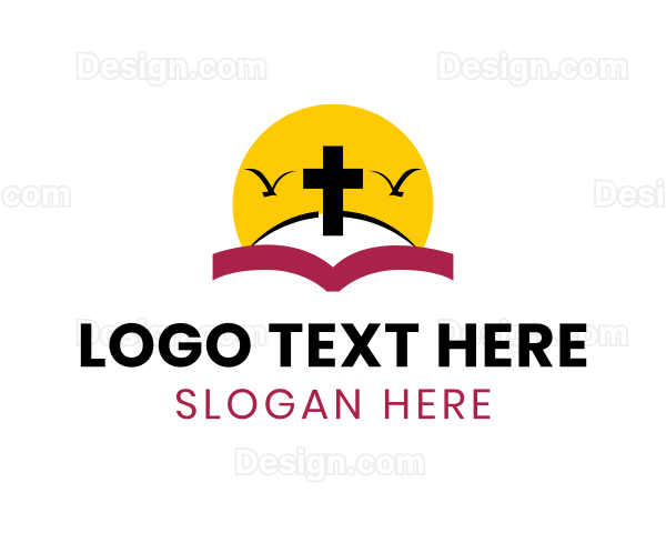 Religion Holy Cross Sunrise Logo