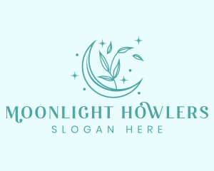 Organic Moon Sparkle logo design