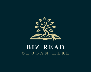 Book Reading Tree logo design