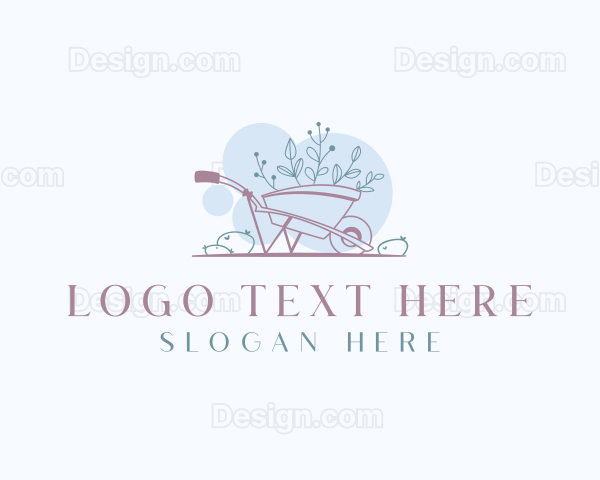 Landscape Garden Wheelbarrow Logo