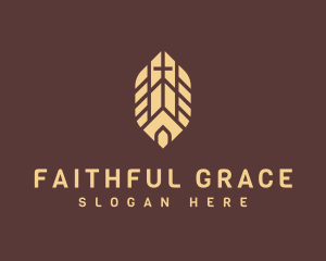 Leaf Religious Church logo design