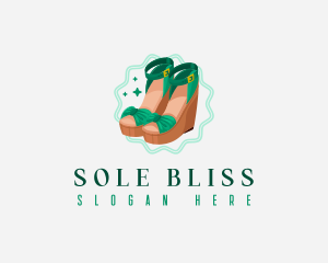 Stylish Sandal Shoes logo design