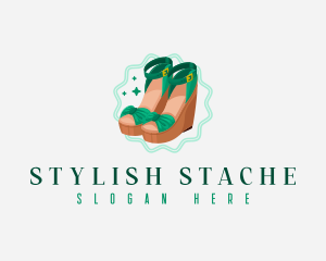 Stylish Sandal Shoes logo design